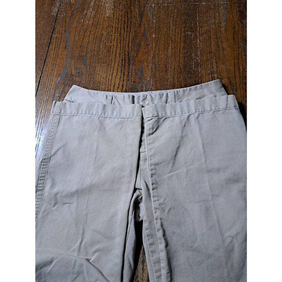 Size 8 Eddie Bauer Mercer Fit Cotton Tan Khaki Pants with Pockets Belt Loops - Picture 5 of 6